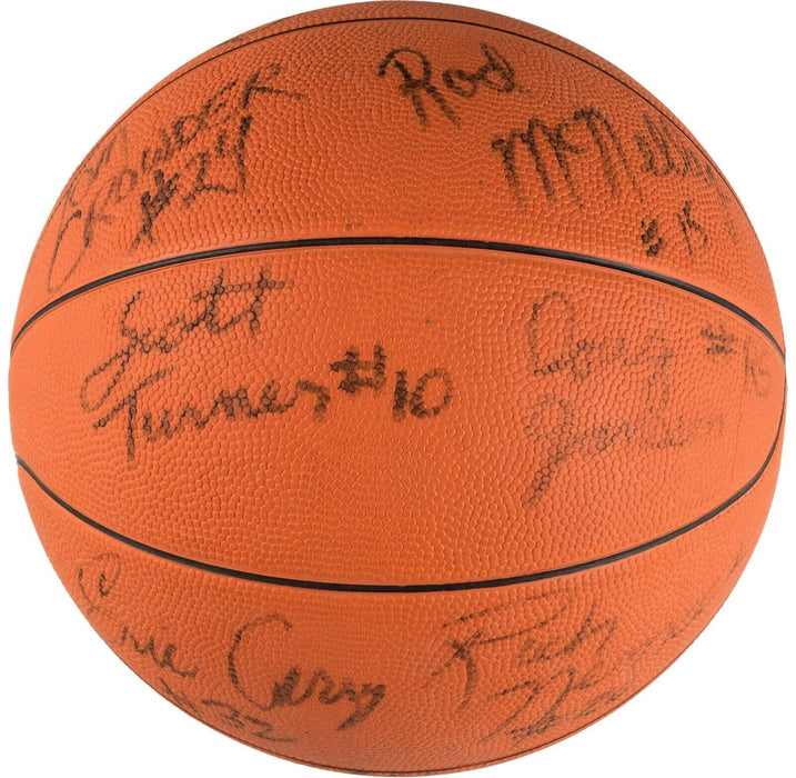 1979 Indiana State Sycamores Team Signed Basketball Larry Bird PSA DNA & Beckett