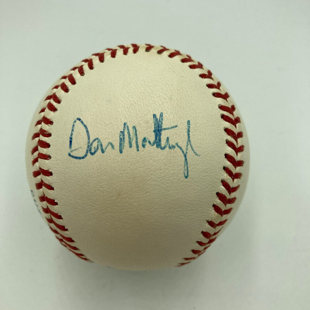 Don Mattingly Signed 1980's Official American League Baseball JSA COA