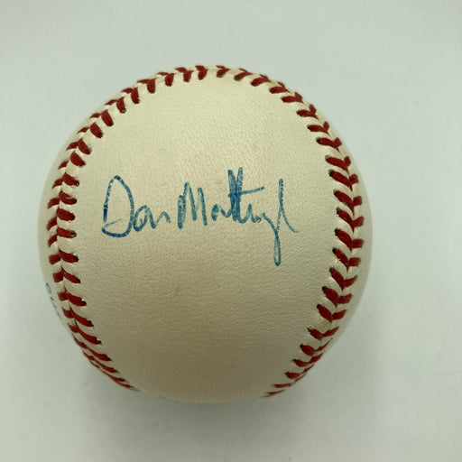 Don Mattingly Signed 1980's Official American League Baseball JSA COA