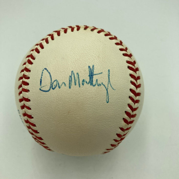 Don Mattingly Signed 1980's Official American League Baseball JSA COA