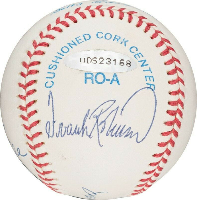 Mickey Mantle Ted Williams Carl Yastrzemski Triple Crown Signed Baseball UDA COA