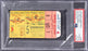 Don Larsen Signed World Series Game 5 Perfect Game Ticket Oct. 8, 1956 PSA