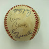 Ernie Banks Pee Wee Reese Don Drysdale Frank Robinson Brock HOF Signed Baseball