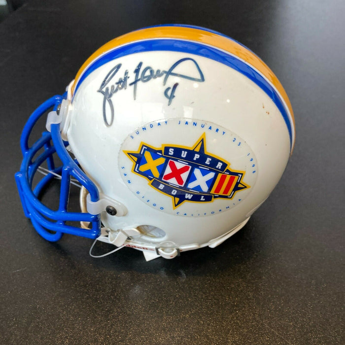 Brett Favre Signed Authentic Riddell 1998 Super Bowl Mini Helmet With JSA COA