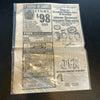 Bobby Thomson Signed The Shot Heard 'Round The World Vintage Newspaper
