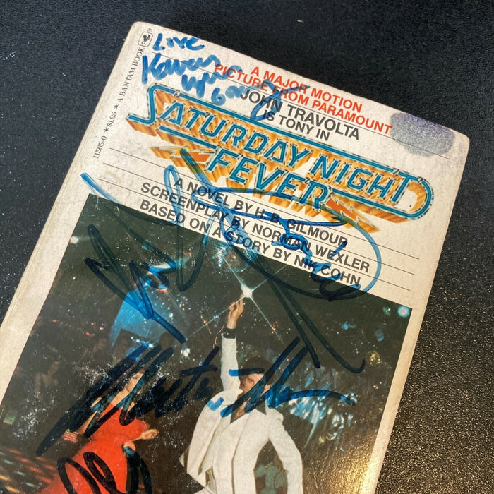 Saturday Night Fever Cast & The Bee Gees Signed Vintage 1970's Book With JSA COA