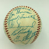 Beautiful 1958 NY Yankees WS Champs Team Signed Baseball Mickey Mantle JSA COA