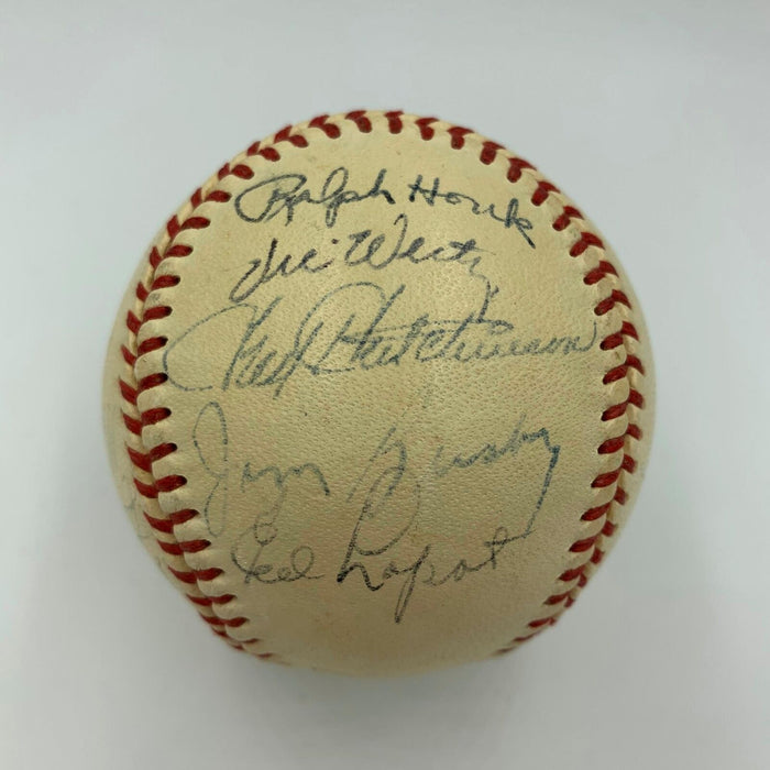 1951 All Star Game Team Signed Baseball Joe Dimaggio & Nellie Fox With JSA COA