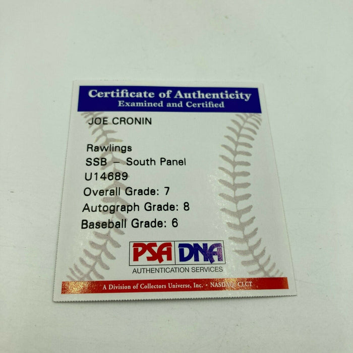 Beautiful Joe Cronin Single Signed 1979 World Series Baseball PSA DNA COA