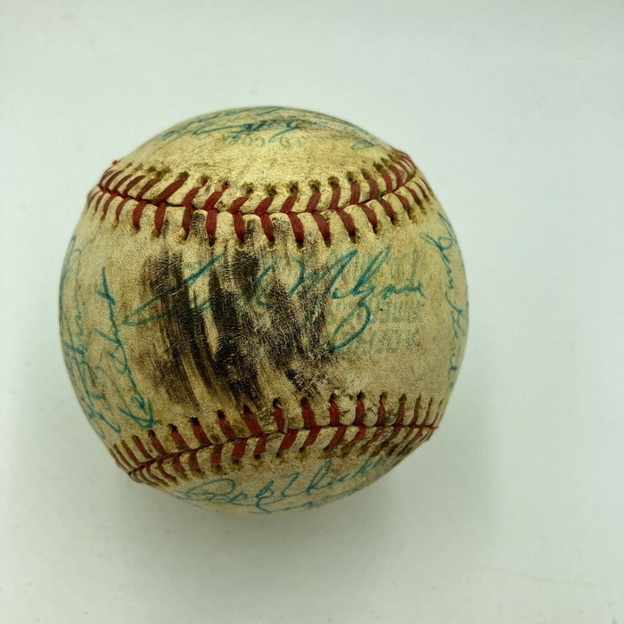 Joe Dimaggio Baseball Legends Signed 1976 Game Used American League Baseball JSA