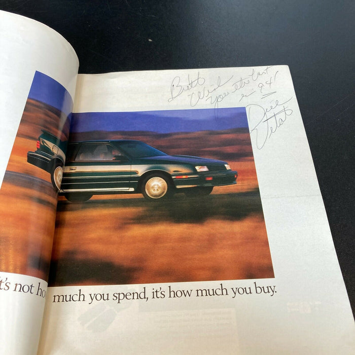 Dick Vitale Signed Autographed Basketball Magazine