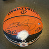 Lebron James "Witness Miami" Chalk Toss Signed Basketball UDA Upper Deck 6/6