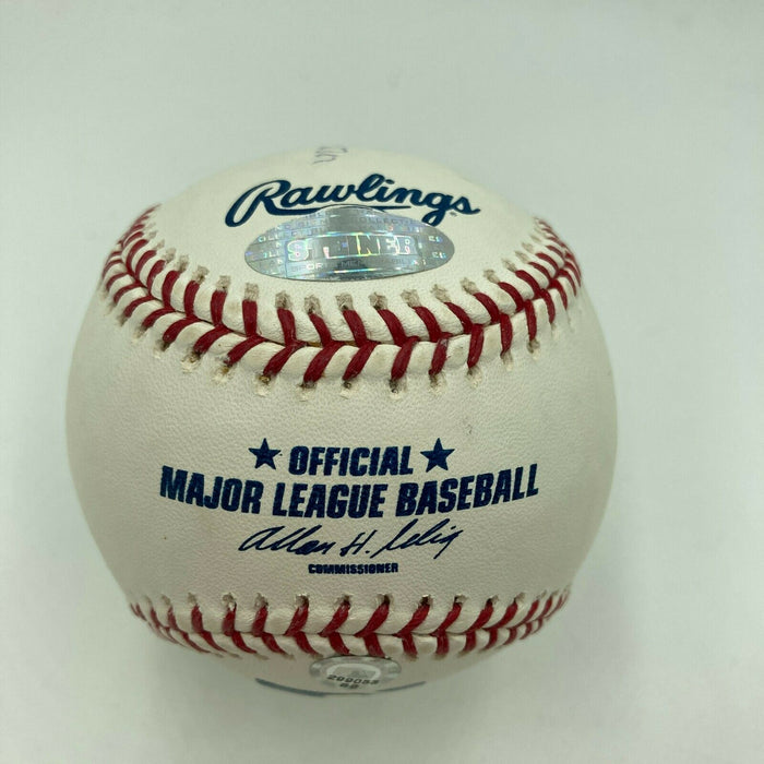 1961 Yankees Infield Signed Baseball Tony Kubek Boyer Skowron Steiner Holo