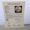 Rare 1940's Schoolboy Rowe Single Signed Game Used AL Harridge Baseball JSA Auto