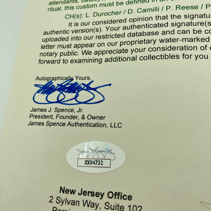 1941 Brooklyn Dodgers National League Champs Team Signed Baseball JSA COA