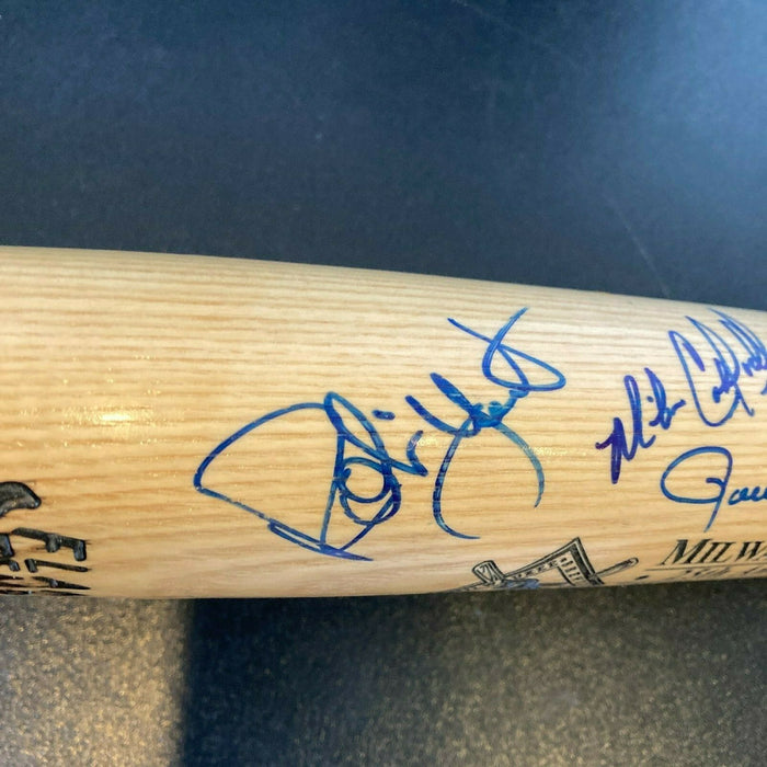 1982 Milwaukee Brewers American League Champs Team Signed Baseball Bat JSA COA