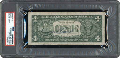 1963 Cassius Clay Muhammad Ali Signed $1 Dollar Bill PSA DNA COA
