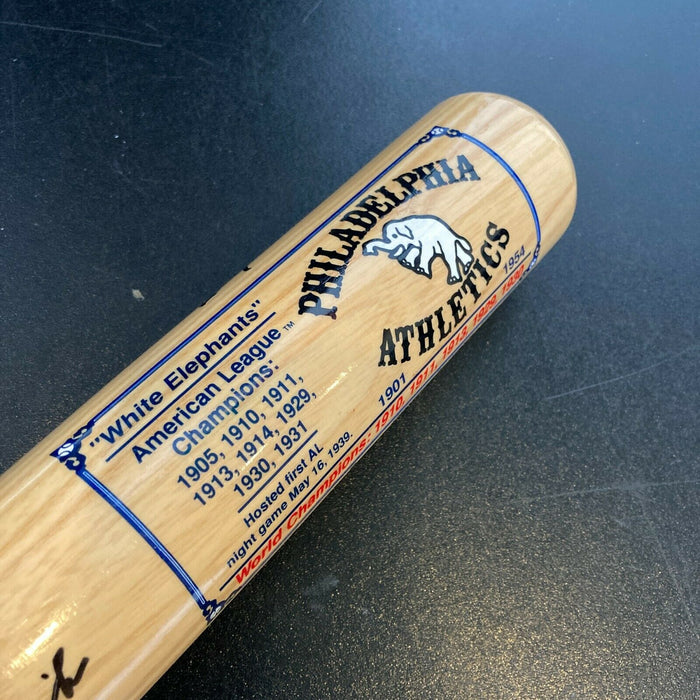 Rare Philadelphia Athletics A's Legends Bat With 15 Signatures JSA COA