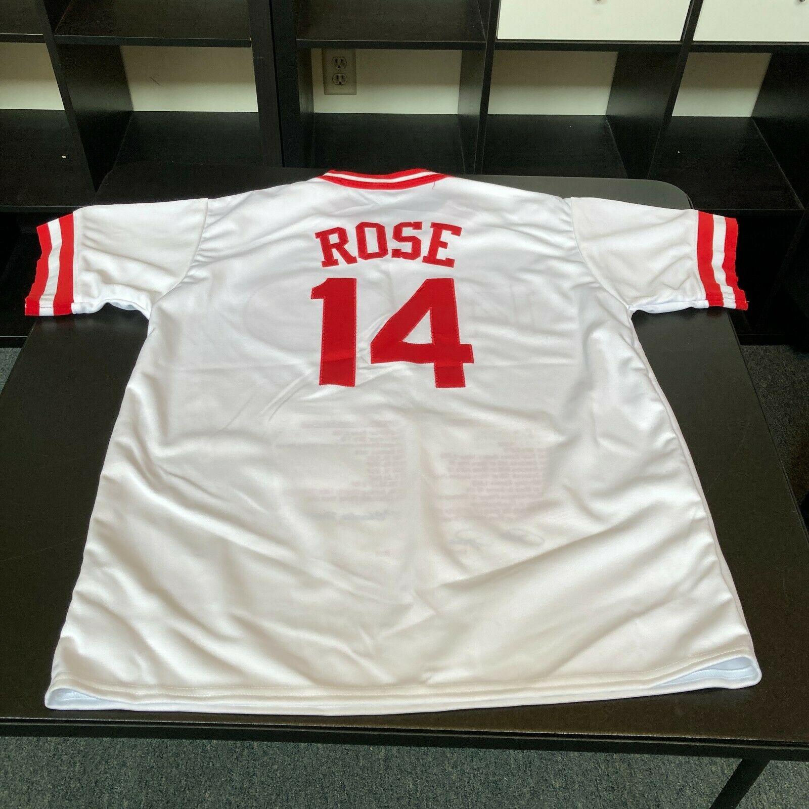 Pete Rose Hit King #4256 Signed Inscribed Cincinnati Reds STAT