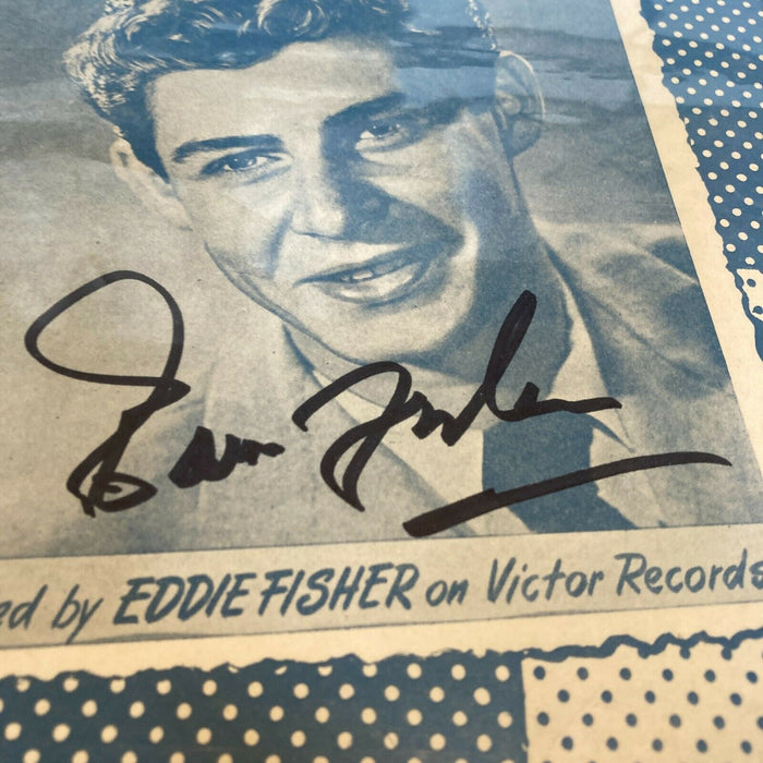Eddie Fisher Signed Autographed Vintage 1950's Program