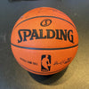 Lebron James "Witness Miami" Chalk Toss Signed Basketball UDA Upper Deck 6/6