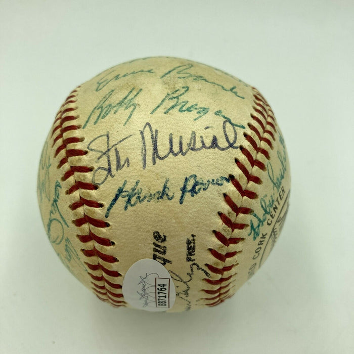 1957 All Star Game Team Signed Baseball Hank Aaron Ernie Banks Stan Musial JSA