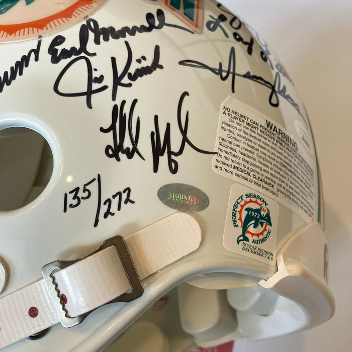 1972 Miami Dolphins Super Bowl Champs Team Signed Full Size Authentic Helmet JSA