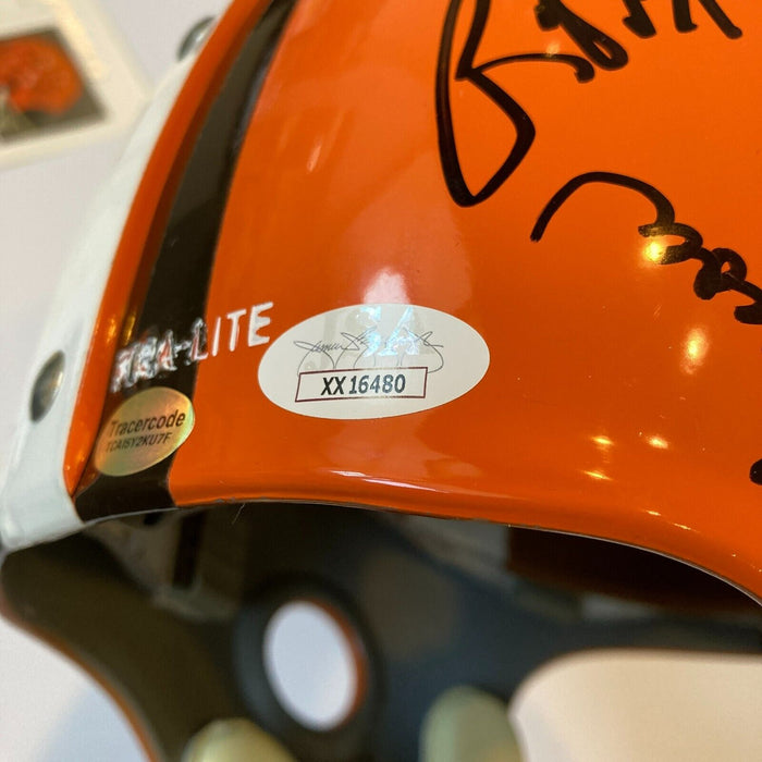 1964 Cleveland Browns Super Bowl Champs Team Signed Helmet Jim Brown JSA COA