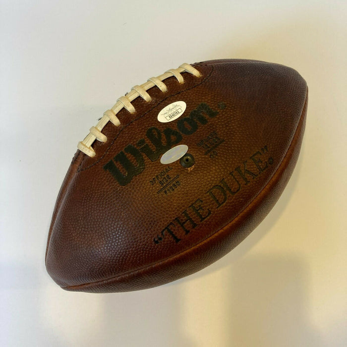 Beautiful Johnny Unitas Signed Wilson The Duke NFL Game Football JSA COA