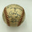 Extraordinary 1951 Indians Signed Game Used Baseball Hit Fan In Eye JSA COA