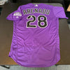 Nolan Arenado Signed 2017 Colorado Rockies Game Issued Jersey JSA COA & MLB