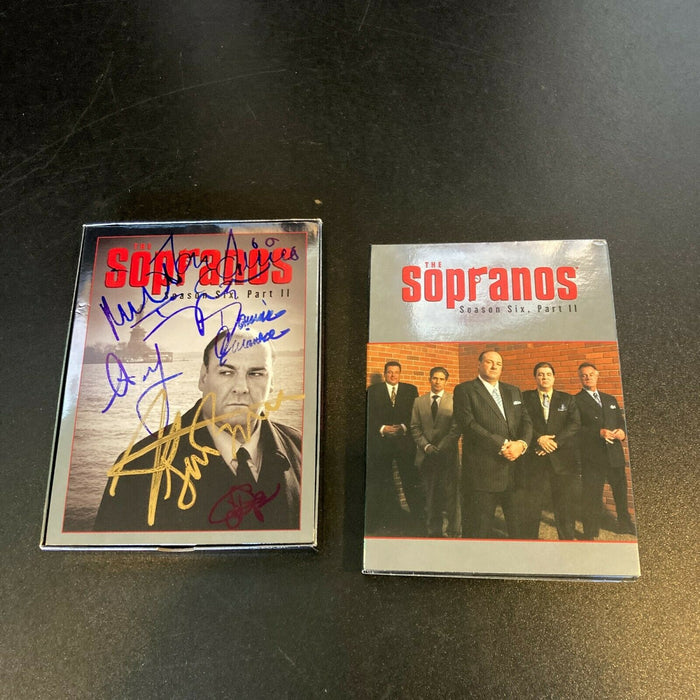James Gandolfini The Sopranos Cast Signed DVD Set With 7 Signatures JSA COA