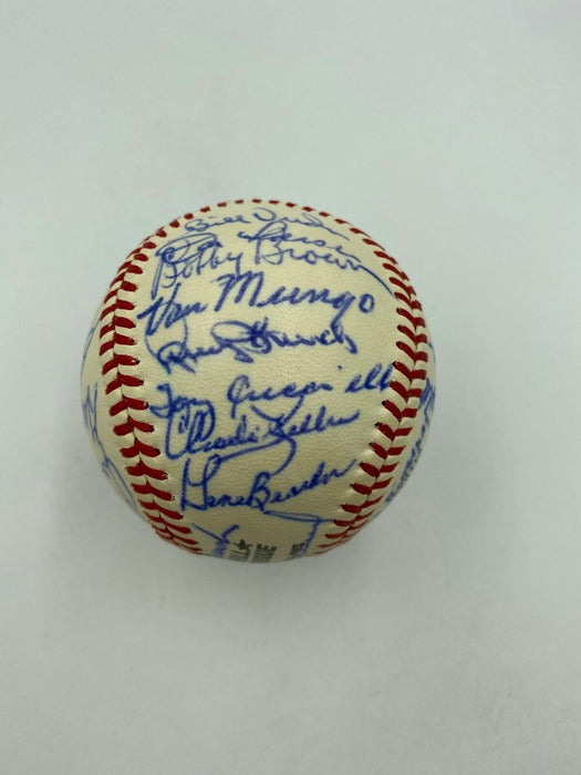 Casey Stengel 80th Birthday Signed Baseball Mickey Mantle & Joe Dimaggio JSA COA