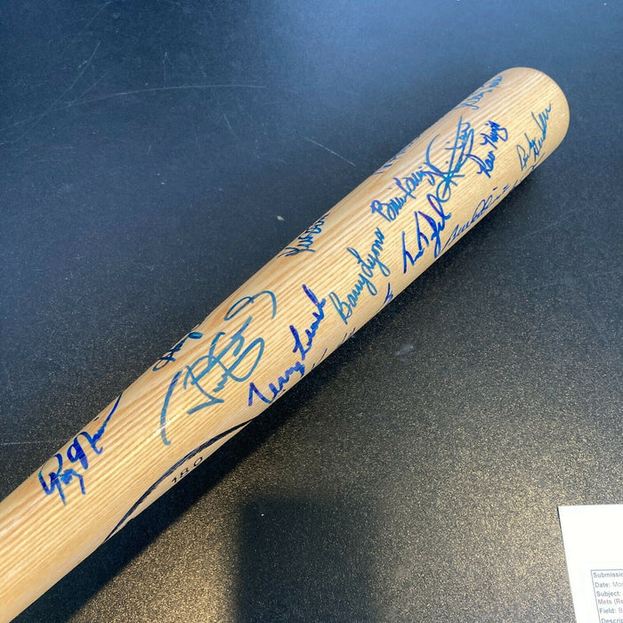 1986 New York Mets World Series Champs Team Signed Baseball Bat With JSA COA