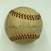 Frank Baker Sam Rice Goose Goslin Senators Old Timers Game Signed Baseball JSA