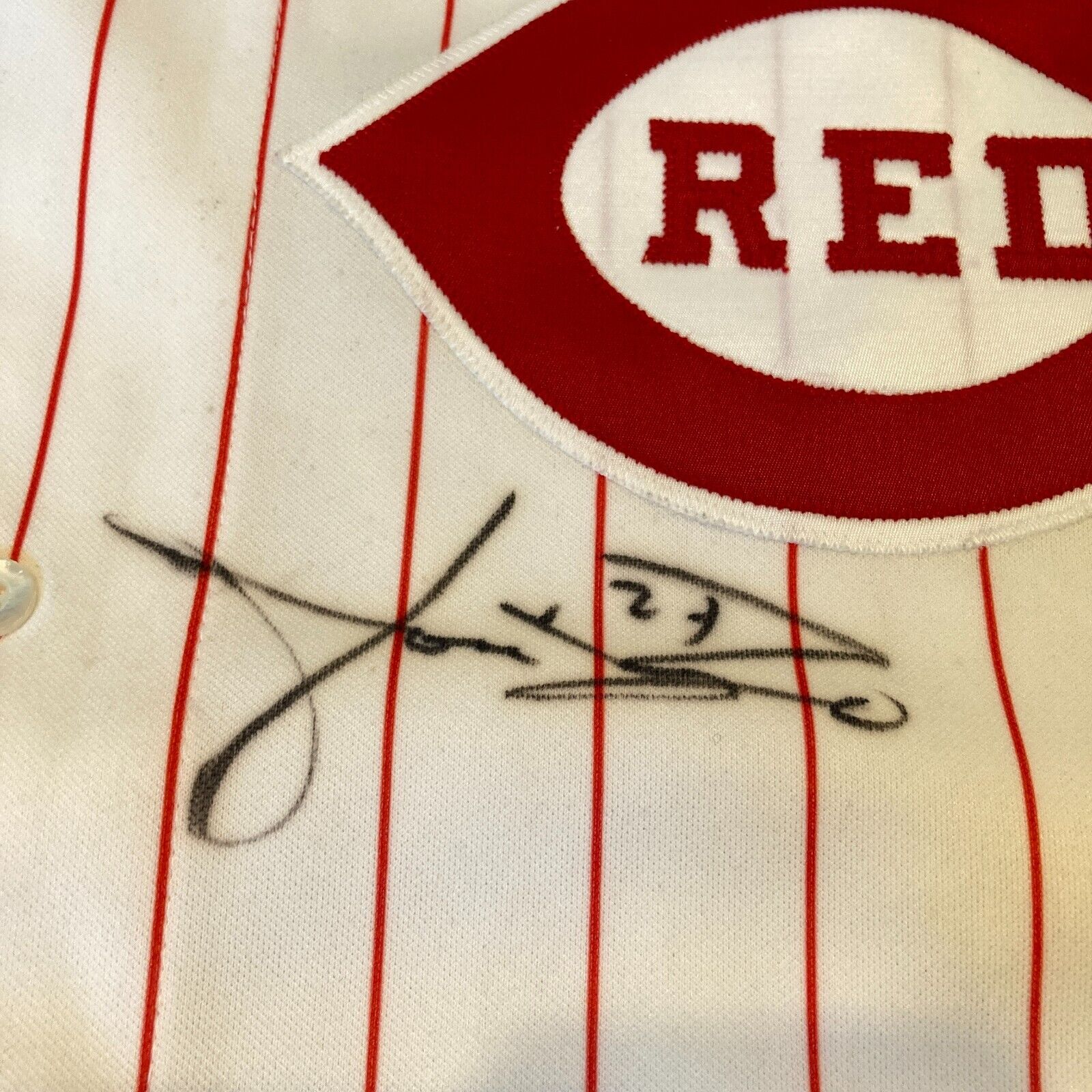 Jose Rijo Signed 1990's Cincinnati Reds Authentic Game Issued Jersey JSA COA