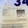 Beautiful Nolan Ryan Signed Heavily Inscribed Texas Rangers Stat Jersey JSA COA