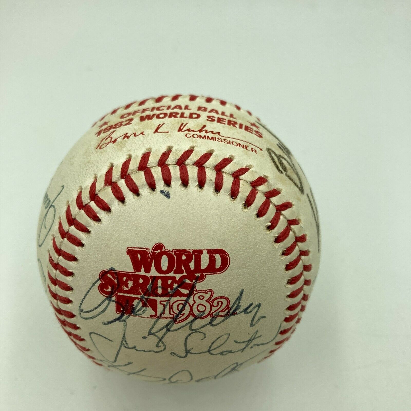 1982 Milwaukee Brewers Team Signed World Series Baseball. The 1982