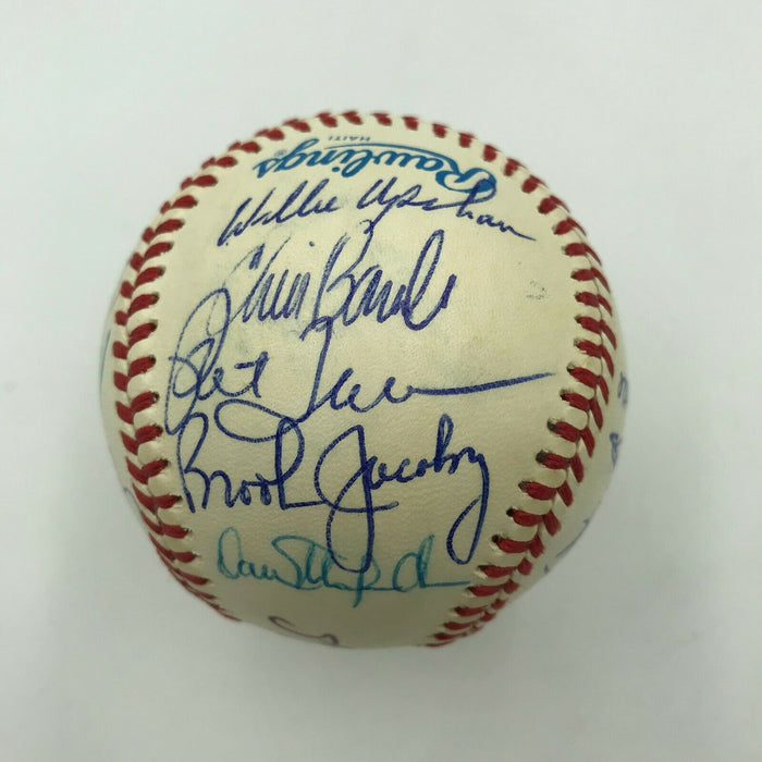 1987 Cleveland Indians Team Signed Official American League Baseball Joe Carter