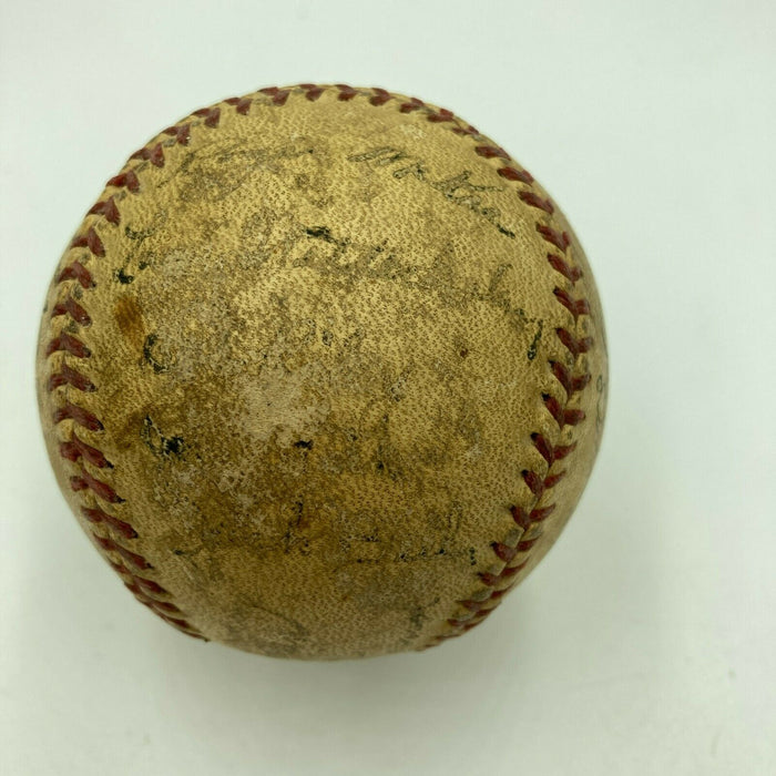 1944 Wilmington Blue Rocks Team Signed Minor League Baseball With Stan Coveleski