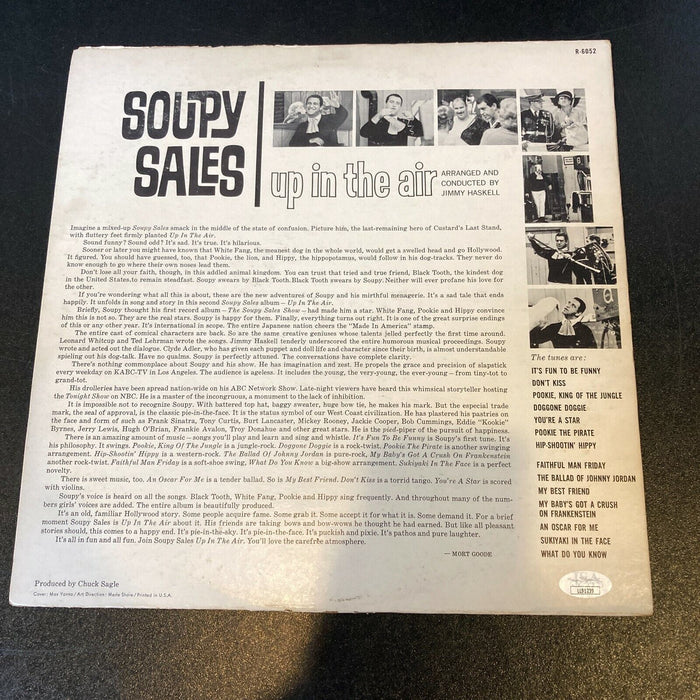 Soupy Sales Signed Autographed Vintage Record Album With JSA COA