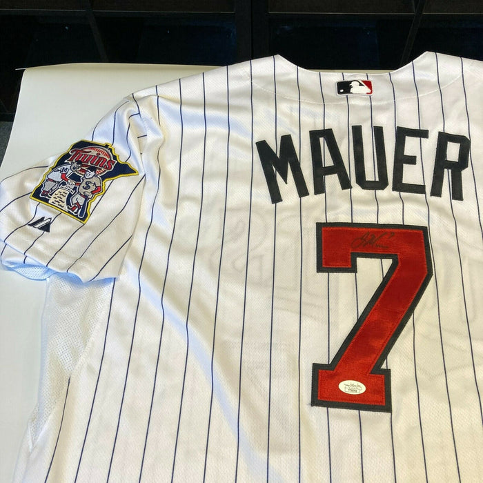 Joe Mauer Signed Authentic Minnesota Twins Jersey With JSA COA