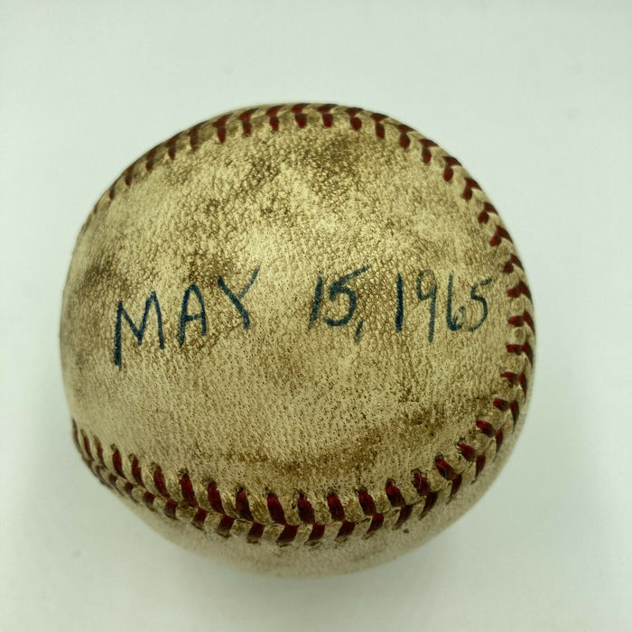 Mickey Lolich Signed Career Win No. 28 Final Out Game Used Baseball Beckett COA
