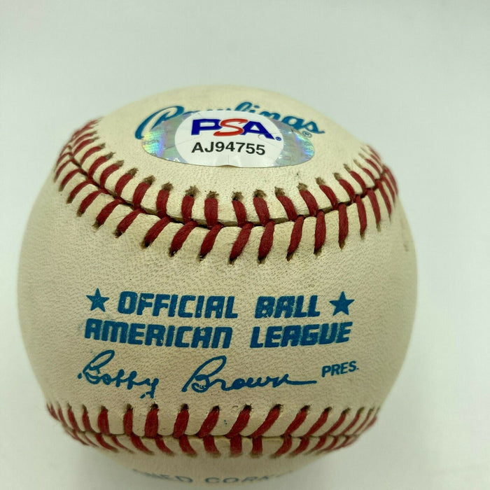 Al Kaline & Sparky Anderson Signed Official Major League Baseball PSA DNA COA