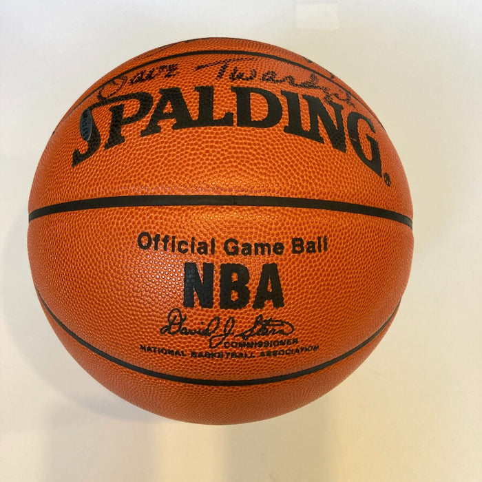 1976-77 Portland Trail Blazers NBA Champs Team Signed Basketball UDA JSA COA