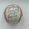 Beautiful 1975 Boston Red Sox Champs Team Signed Baseball Carl Yastrzemski JSA
