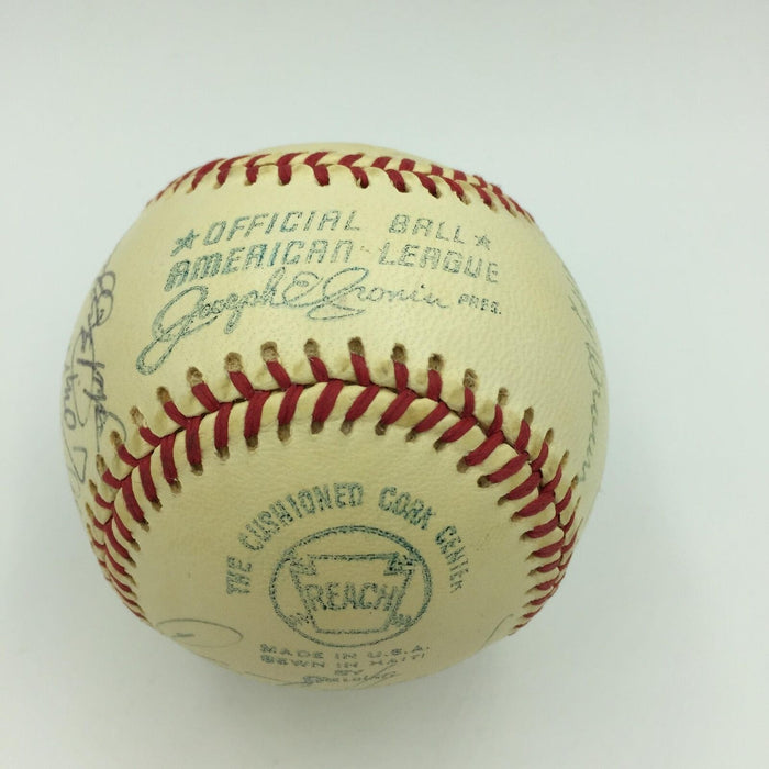 Mickey Mantle Elston Howard NY Yankees 1974 Old Timers Day Signed Baseball JSA