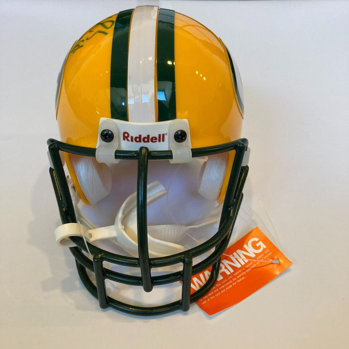 Paul Hornung HOF  1986 Signed Green Bay Packers Mini Helmet JSA COA