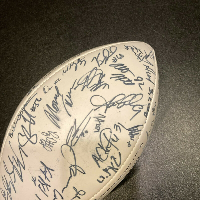 2008 Pro Bowl Team Signed Football Peyton Manning Ben Roethlisberger JSA COA