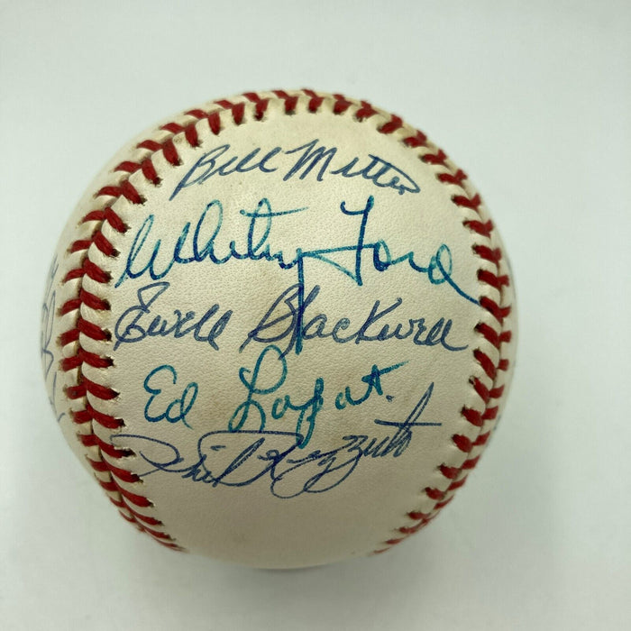 1953 New York Yankees World Series Champs Team Signed Baseball Mickey Mantle JSA